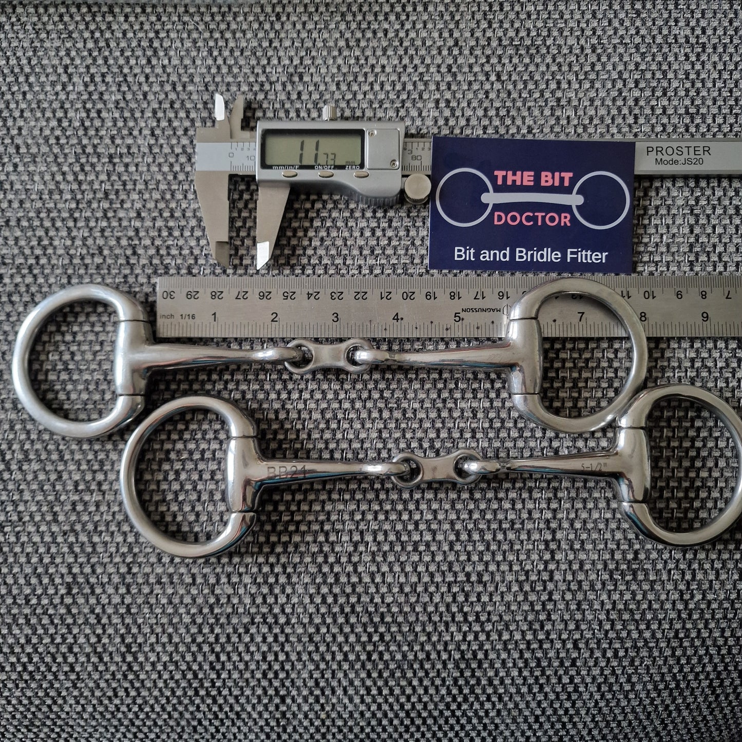 5.5" eggbutt french link bradoon snaffle bit B265