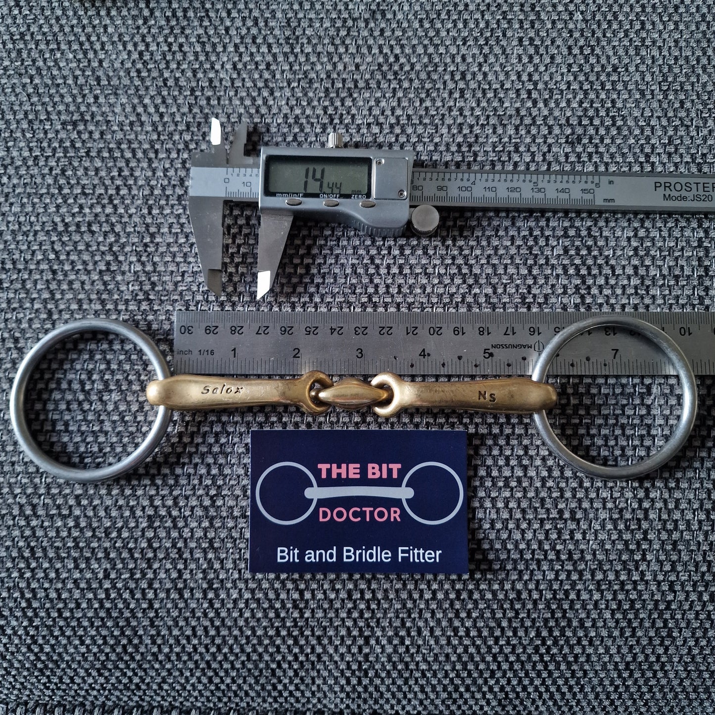 5.5" neue schule starter lozenge loose ring bradoon snaffle Bit B1039