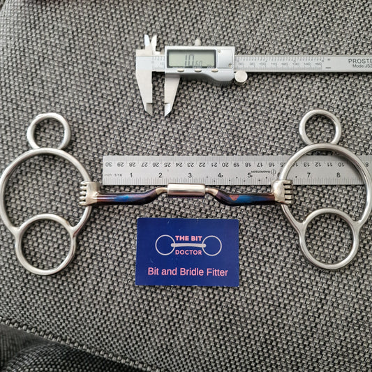 5.5" myler custom mb04 universal 2.5 ring gag Bit B1626