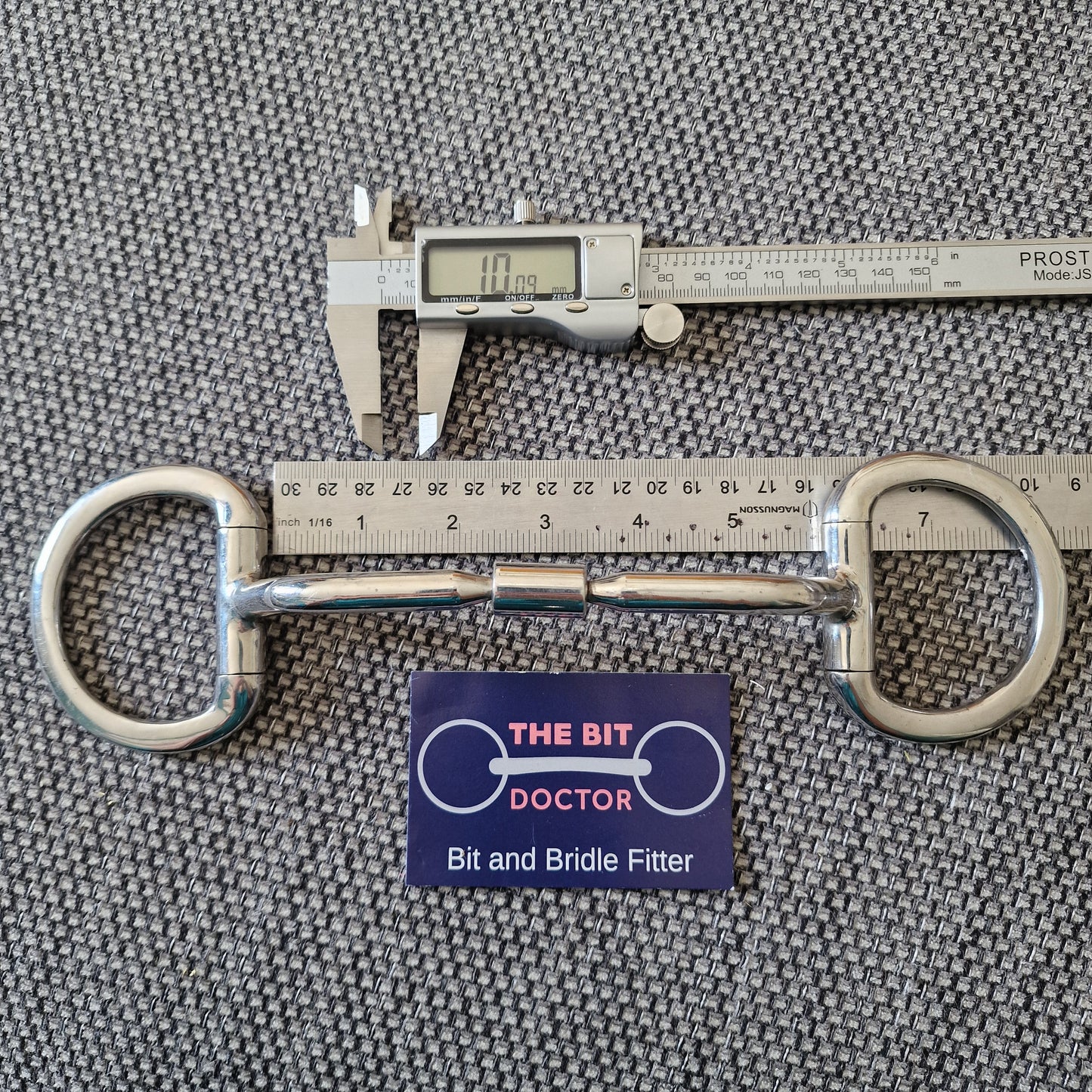 5.75" horsemanship HP relief mullen barrel eggbutt snaffle Bit B1332