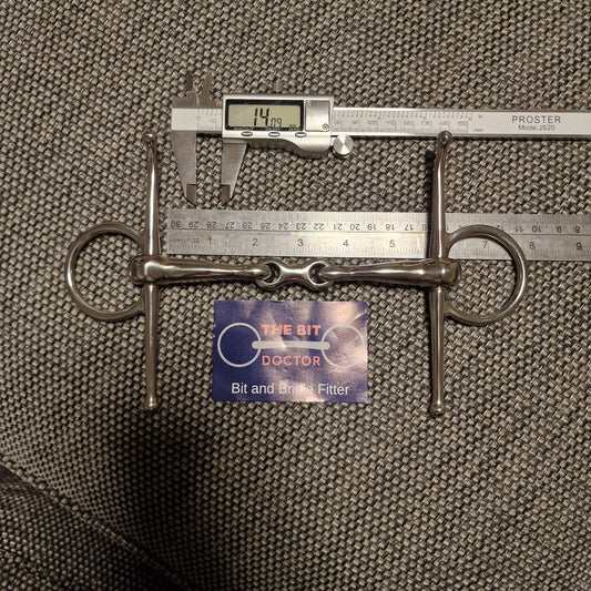 5.5" Abbey full cheek french link snaffle bit B1235