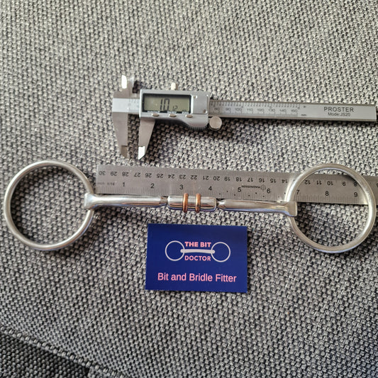 6.5" loose ring comfort barrel Snaffle bit - new B667