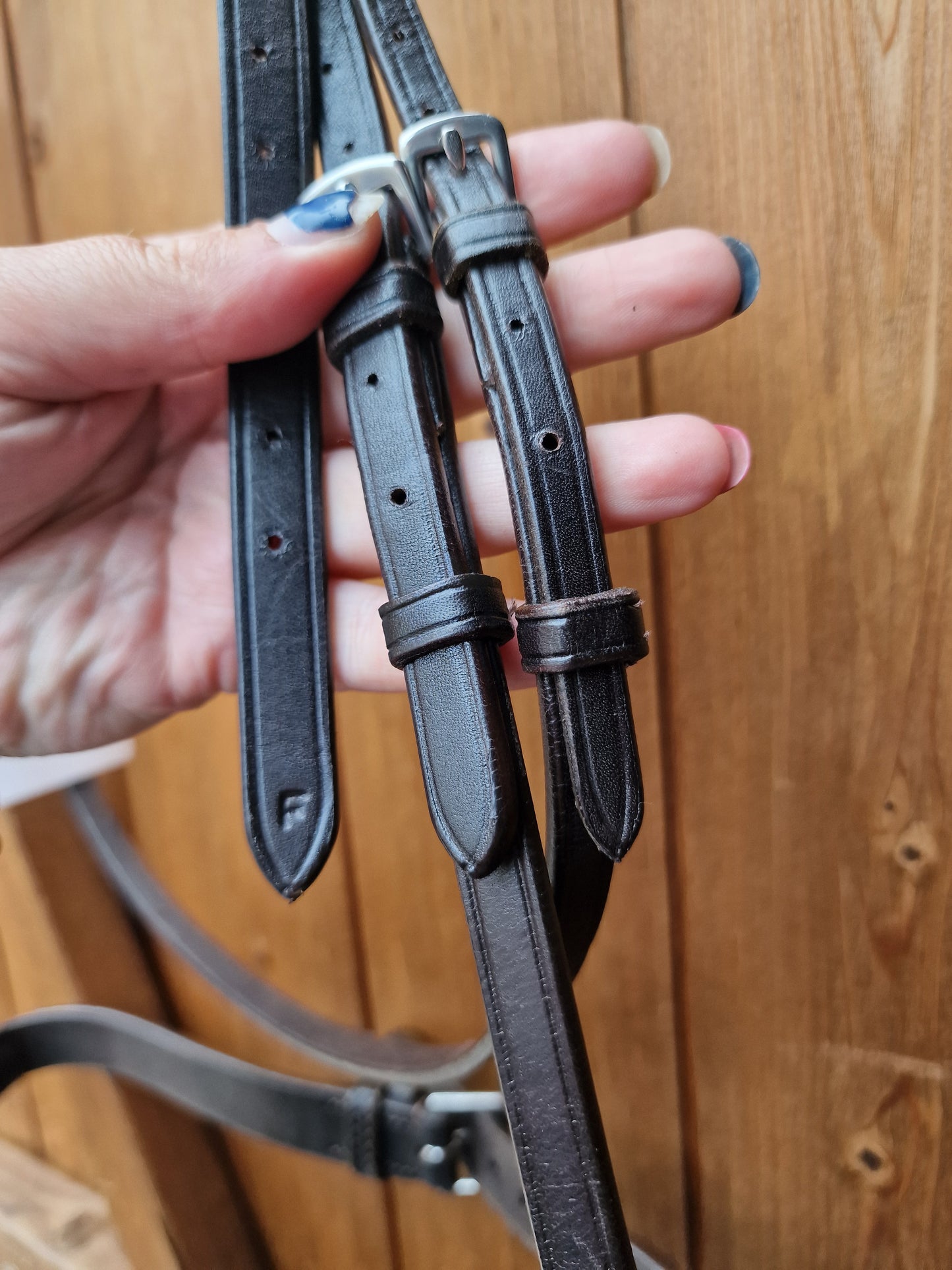Full brown Ecorider Show Comfort hunter, removeable flash Bridle A59