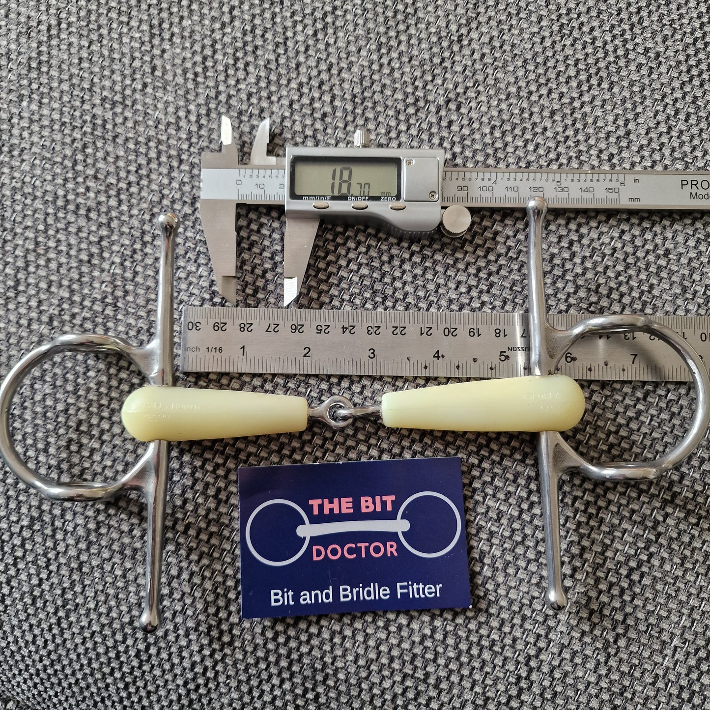 5.25" new happy mouth jointed nelson gag bit B198