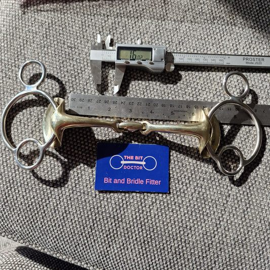 6" stubben Golden wings lozenge 2.5 ring gag universal Bit B1627