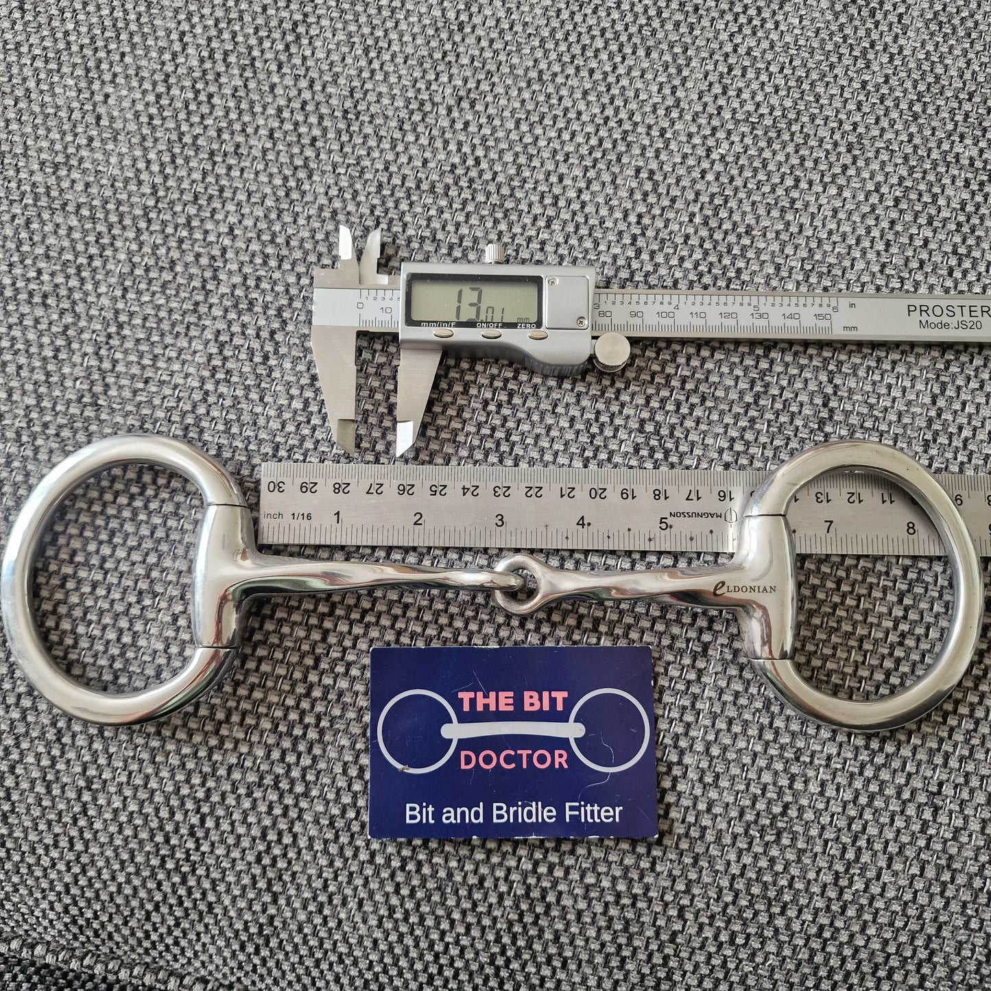 5.75" new Eldonian twisted eggbutt snaffle bit B436