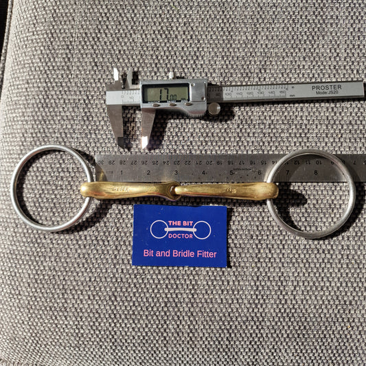 6" neue schule loose ring demi anki jointed snaffle Bit B1289