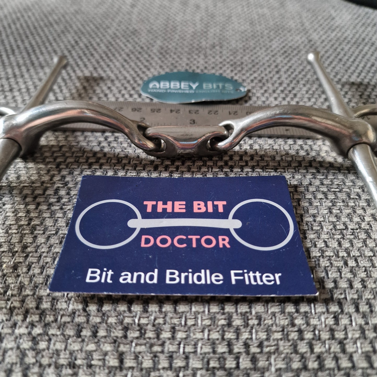 5.5" new abbey custom similar to informed designs liberty curved lozenge full cheek snaffle Bit B1476