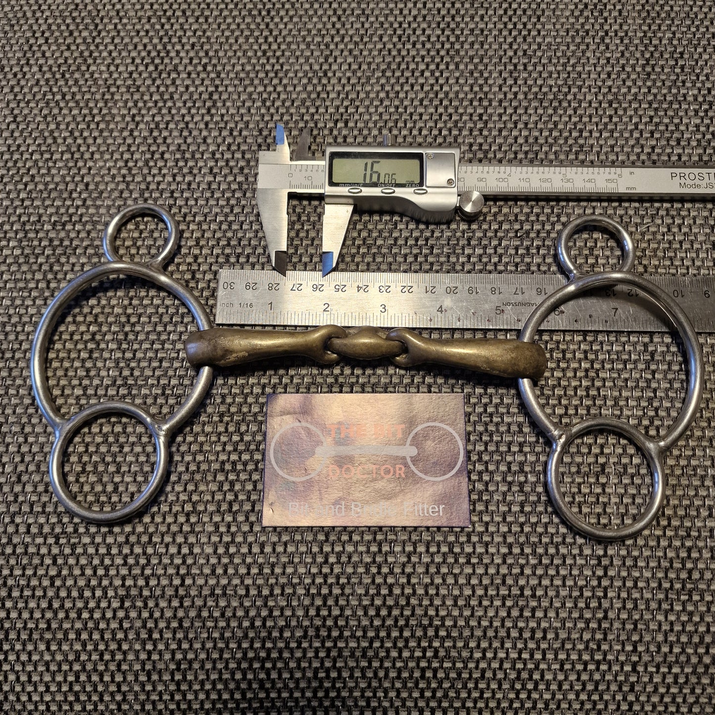 5.25" sprenger RS dynamic lozenge universal gag bit B1088
