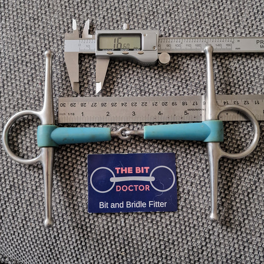 5.5" polymer jointed full cheek snaffle bit B1213