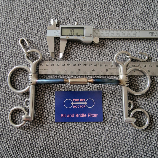 5.5" myler custom pelham mb02 Bit B1369