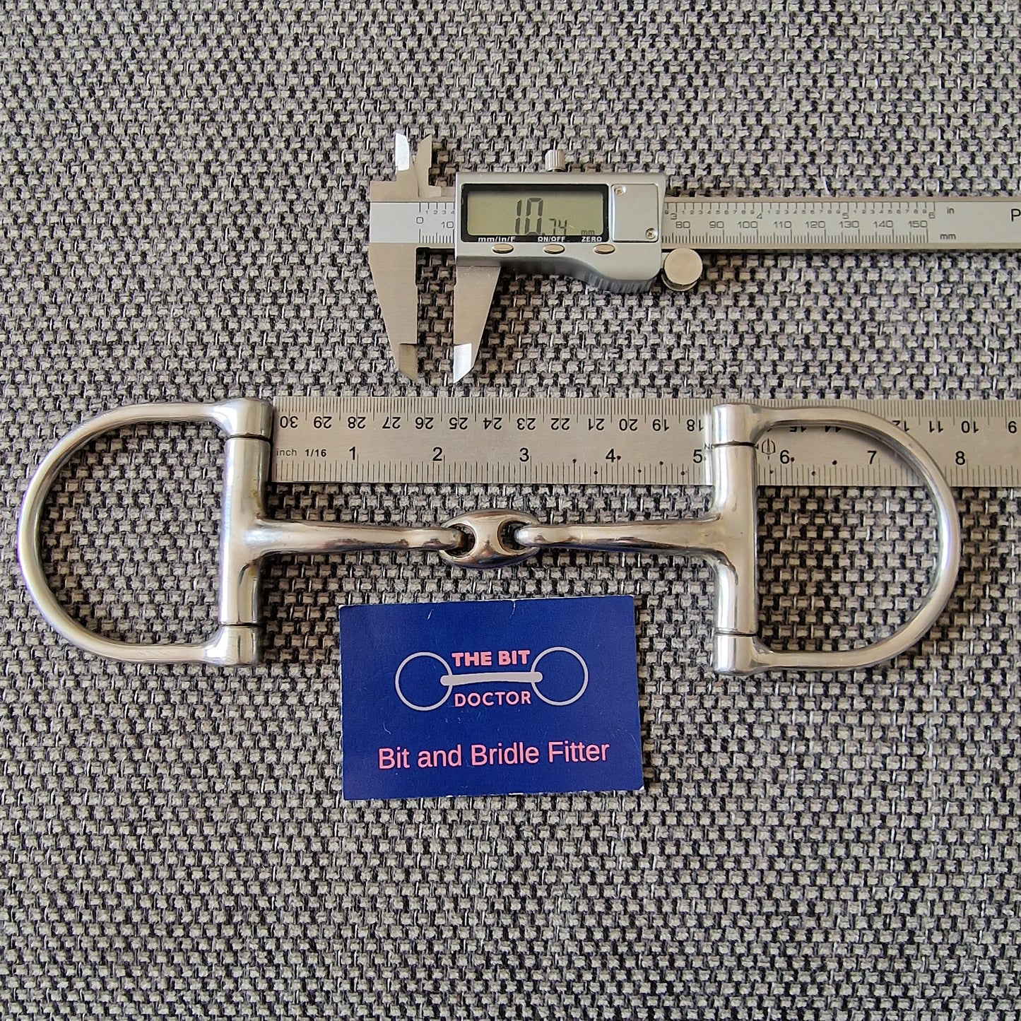 5" Horsemanship saddery eclipse lozenge d-ring snaffle Bit B1619
