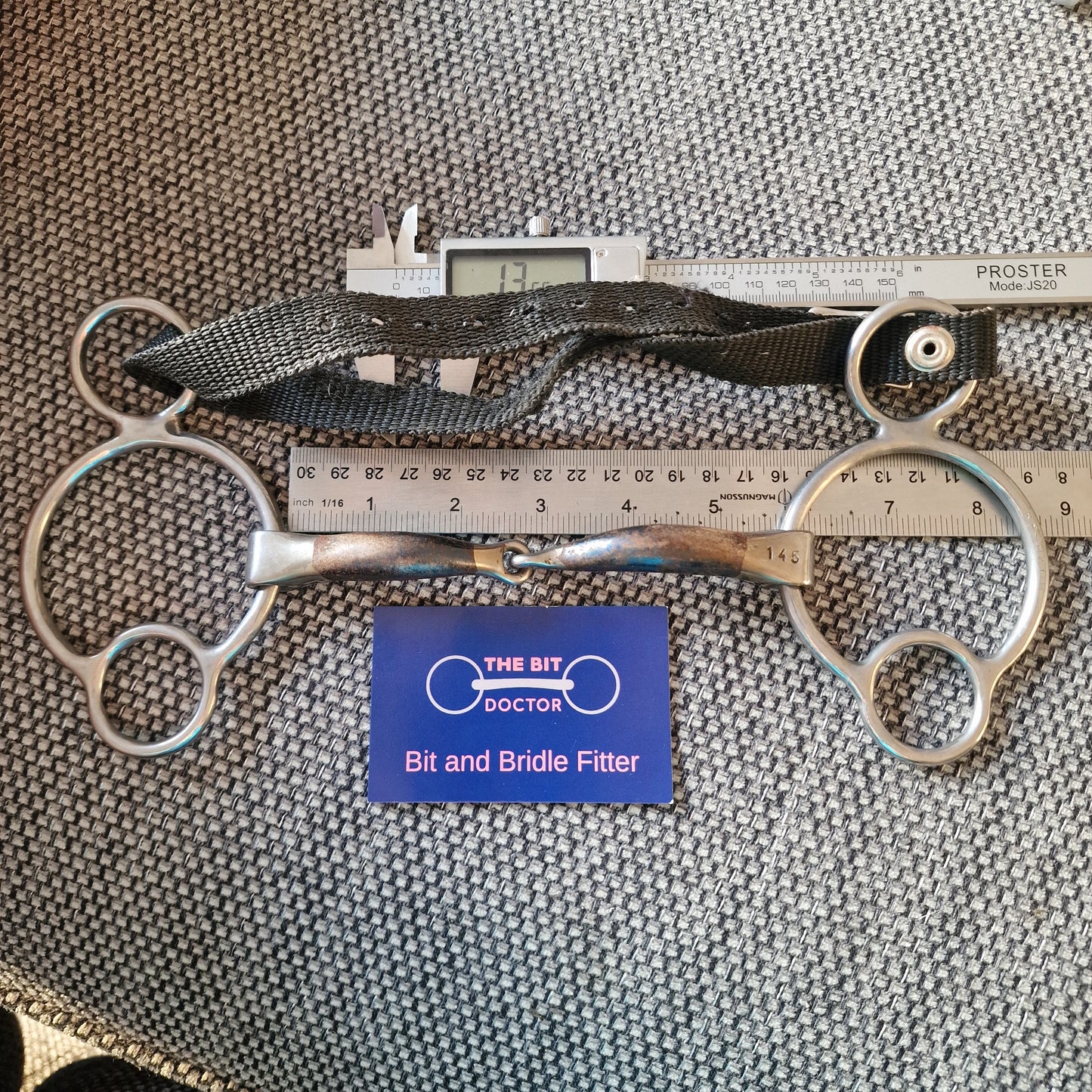 5.75" 145mm bombers jointed 2.5 ring gag Bit B1349