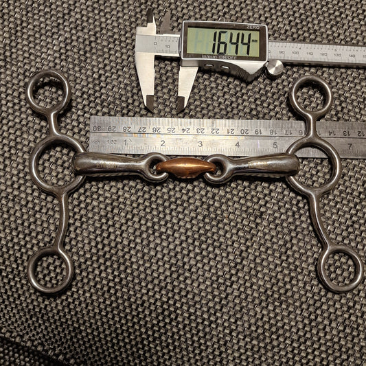 5" tom thumb copper lozenge gag bit B864