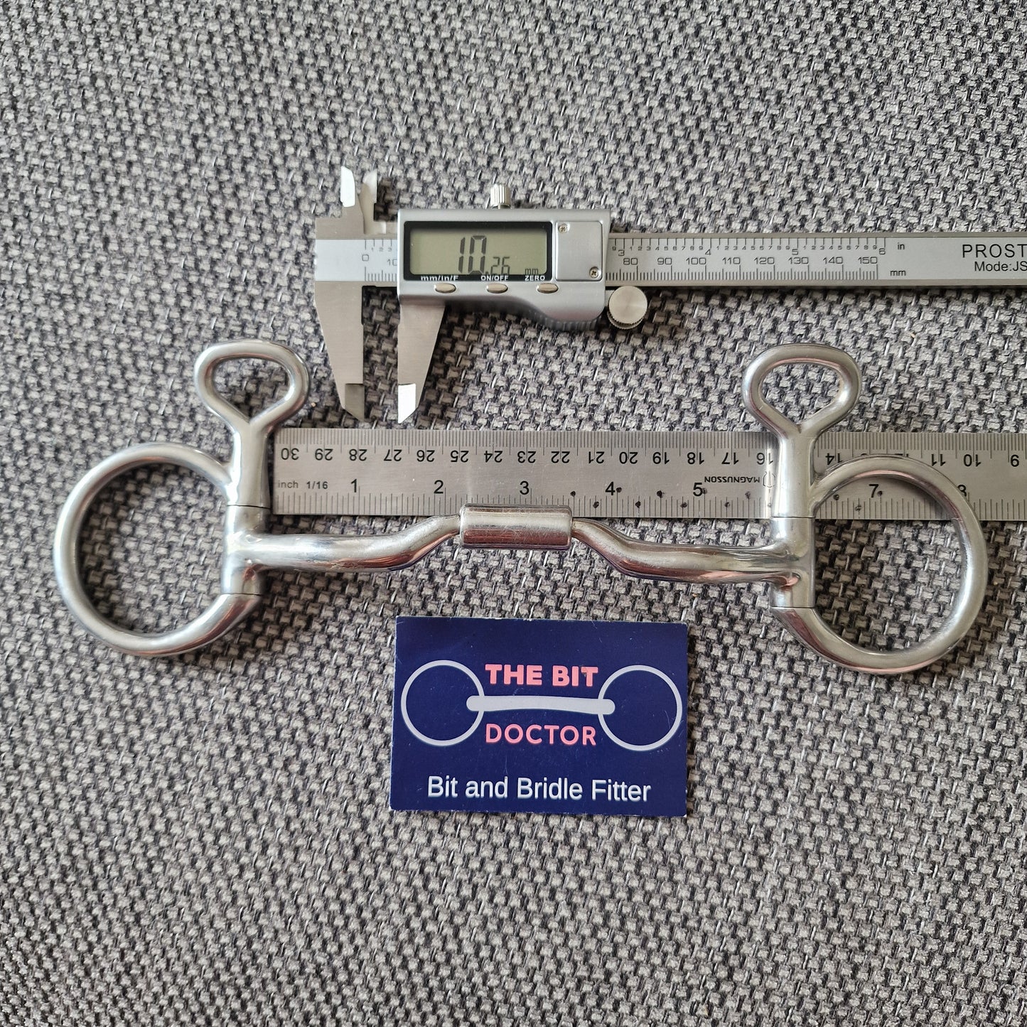 5.5" myler mb04 low port comfort barrel hanging cheek snaffle Bit B1572