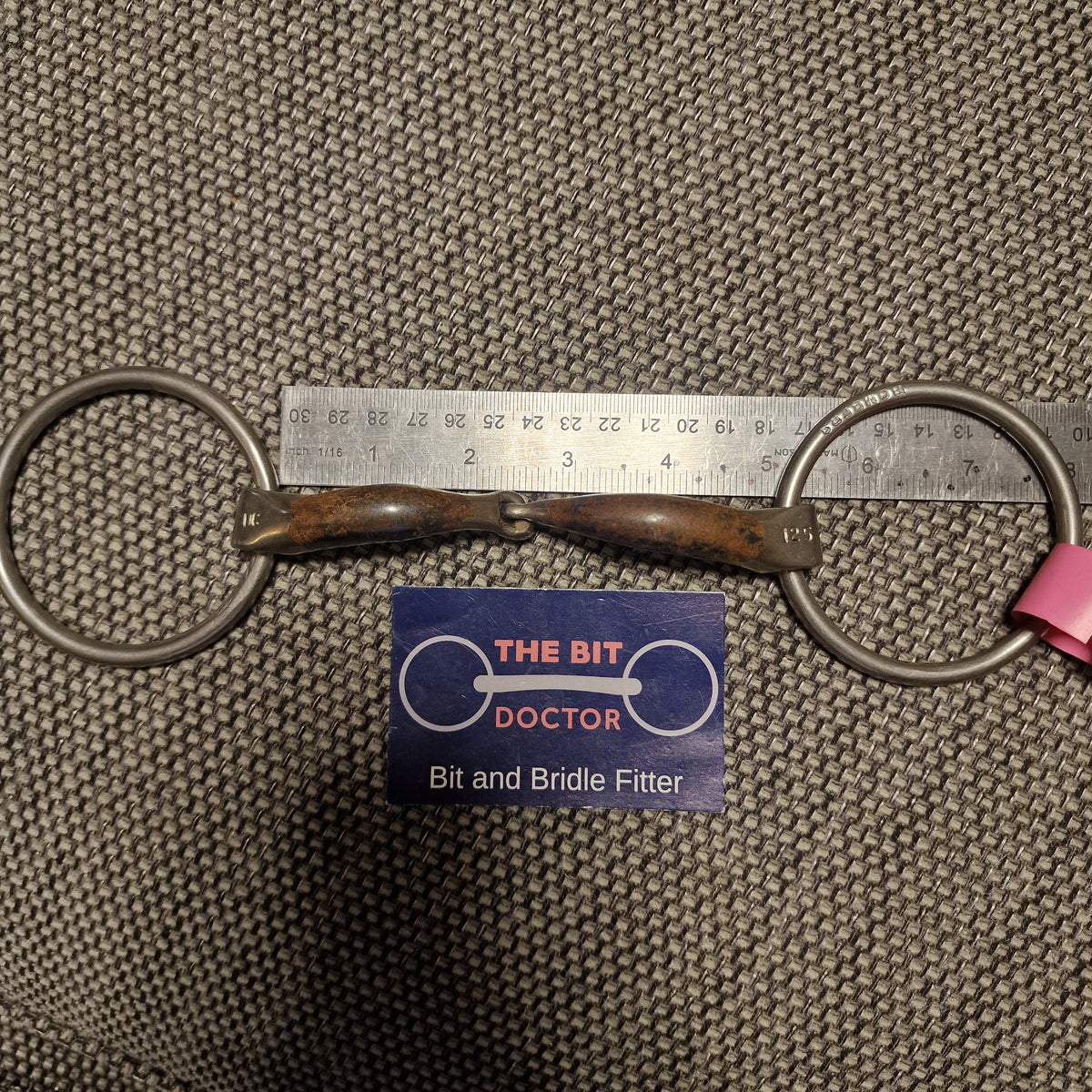 5" 125mm bombers ultra comfy lock up loose ring snaffle bit B454