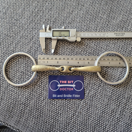 5.5" neue schule loose ring team up lozenge snaffle bit B243