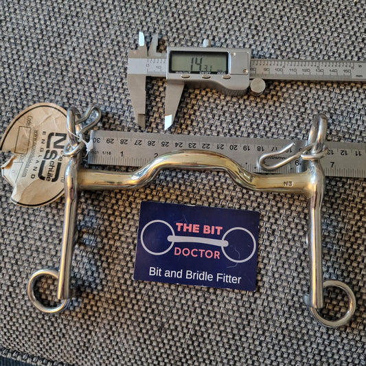 6" neue schule warmblood weymouth ported bit B602