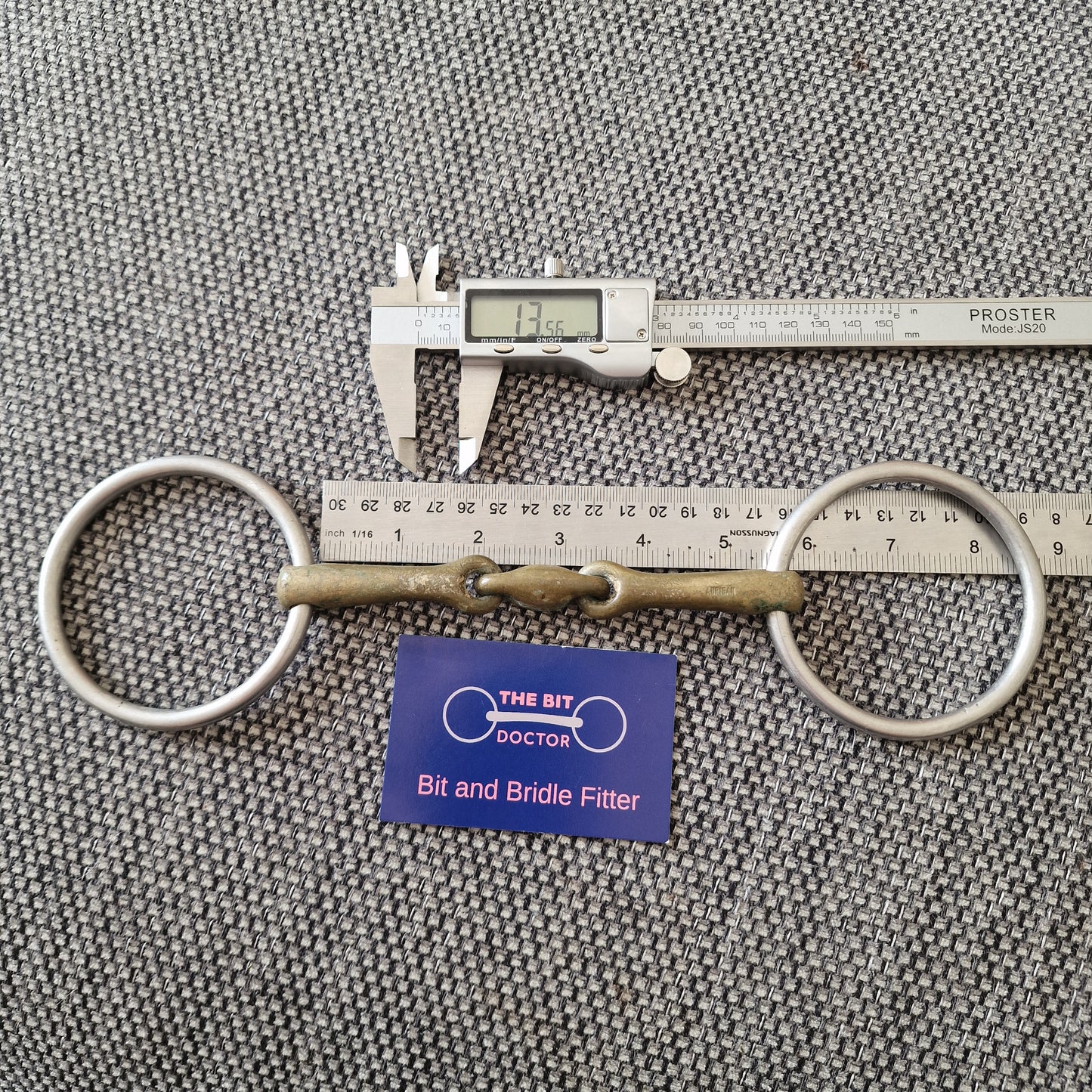 5.25" sprenger kk lozenge loose ring snaffle bit B574
