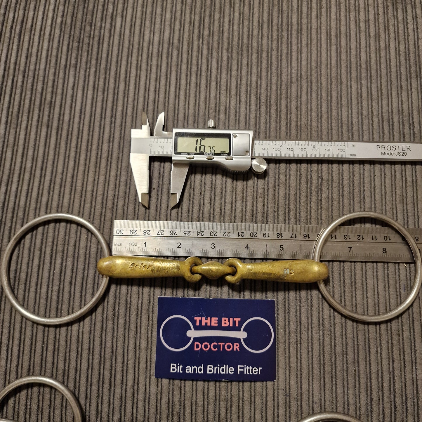 5.75" 16mm Neue Schule Starter Loose Ring Lozenge snaffle bit B587