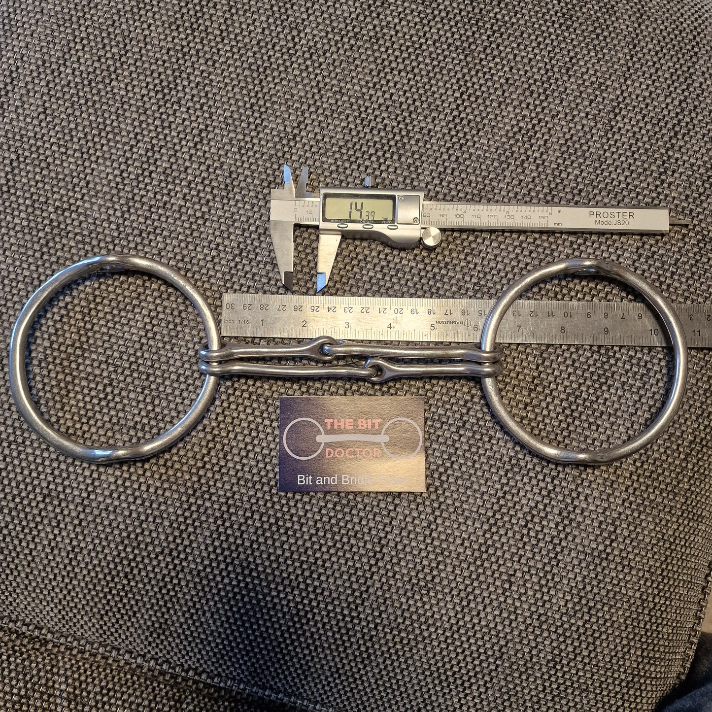 6" abbey custom barrie w-mouth balding gag jointed bit B800