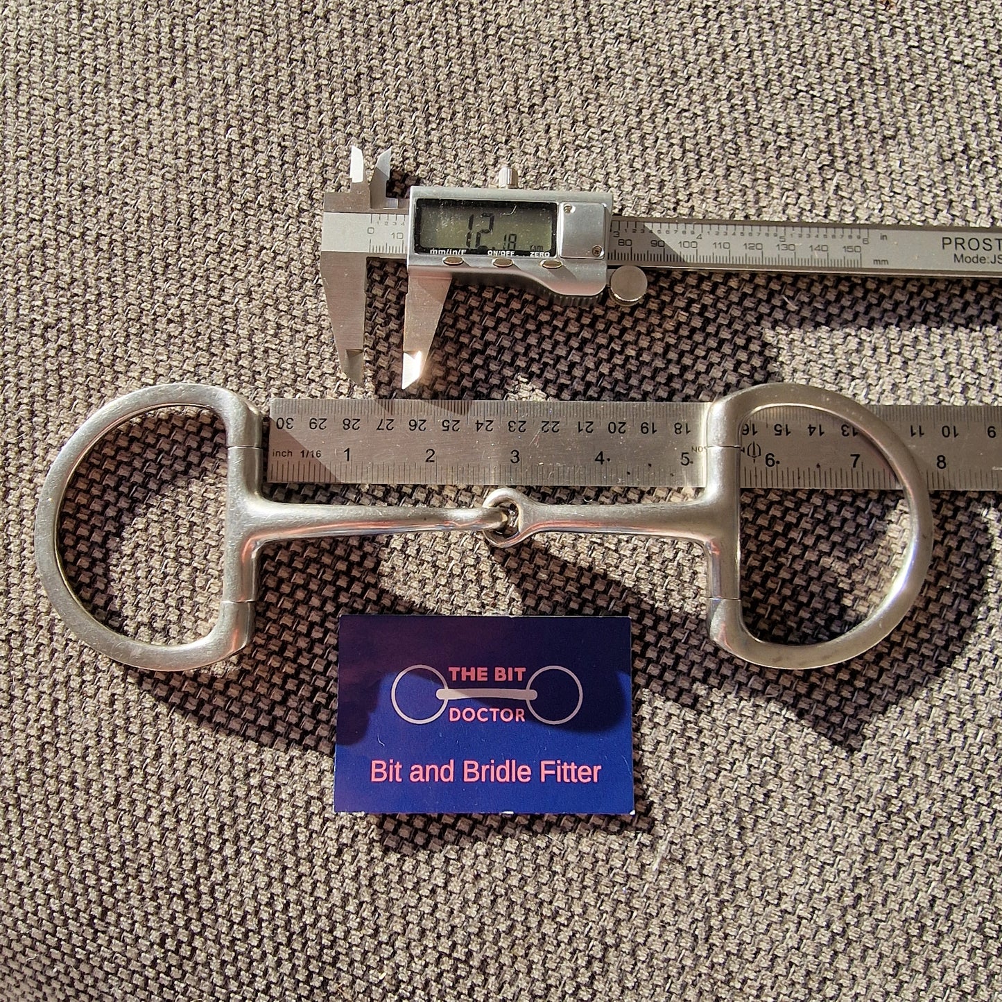 5" anatomical jointed eggbutt snaffle Bit B1468