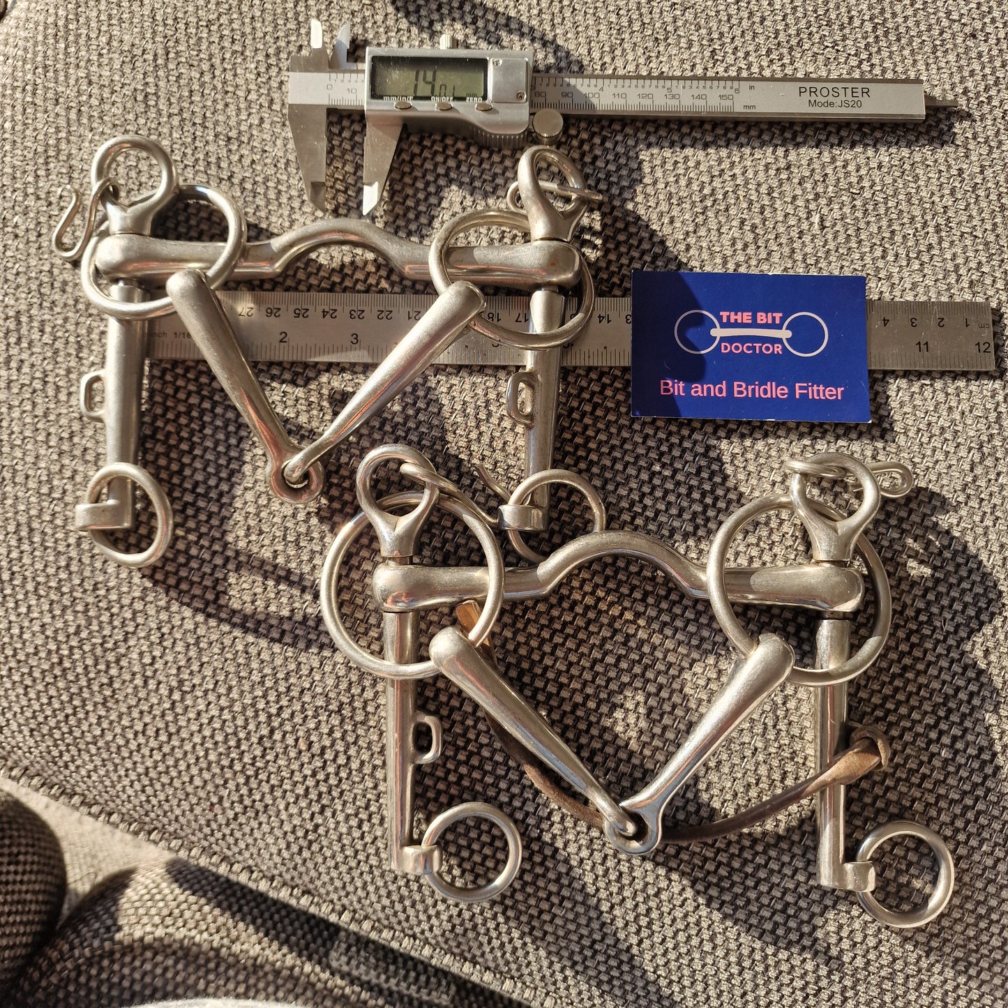 5.25" double weymouth set Bit B1495