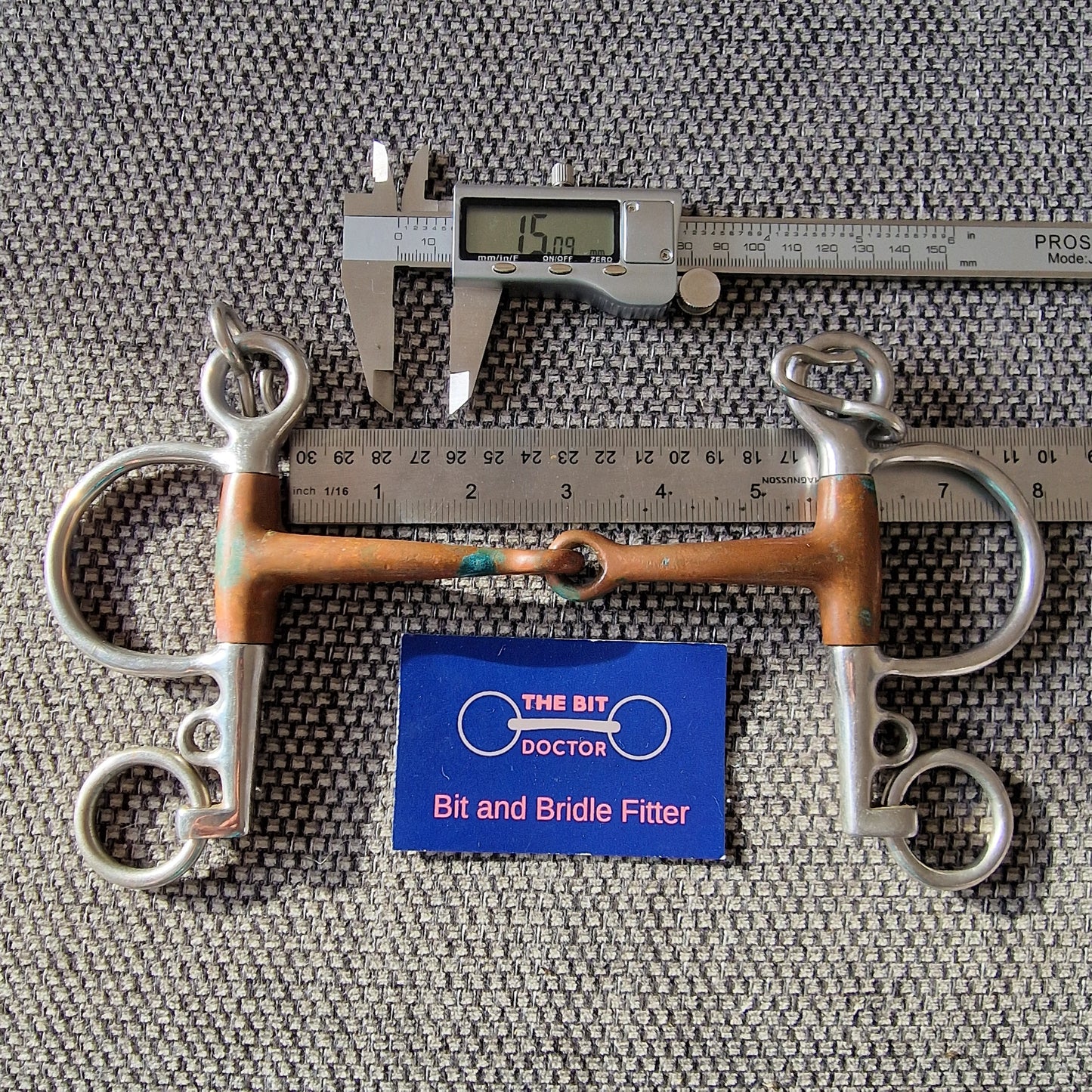 5.5" copper jointed baby pelham Bit B1562