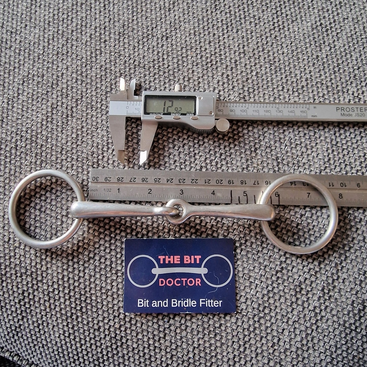 5.25" loose ring bradoon jointed snaffle Bit B1278