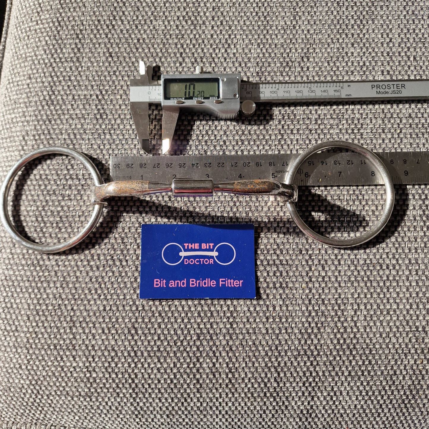 5" myler mb01 loose ring snaffle Bit B1444