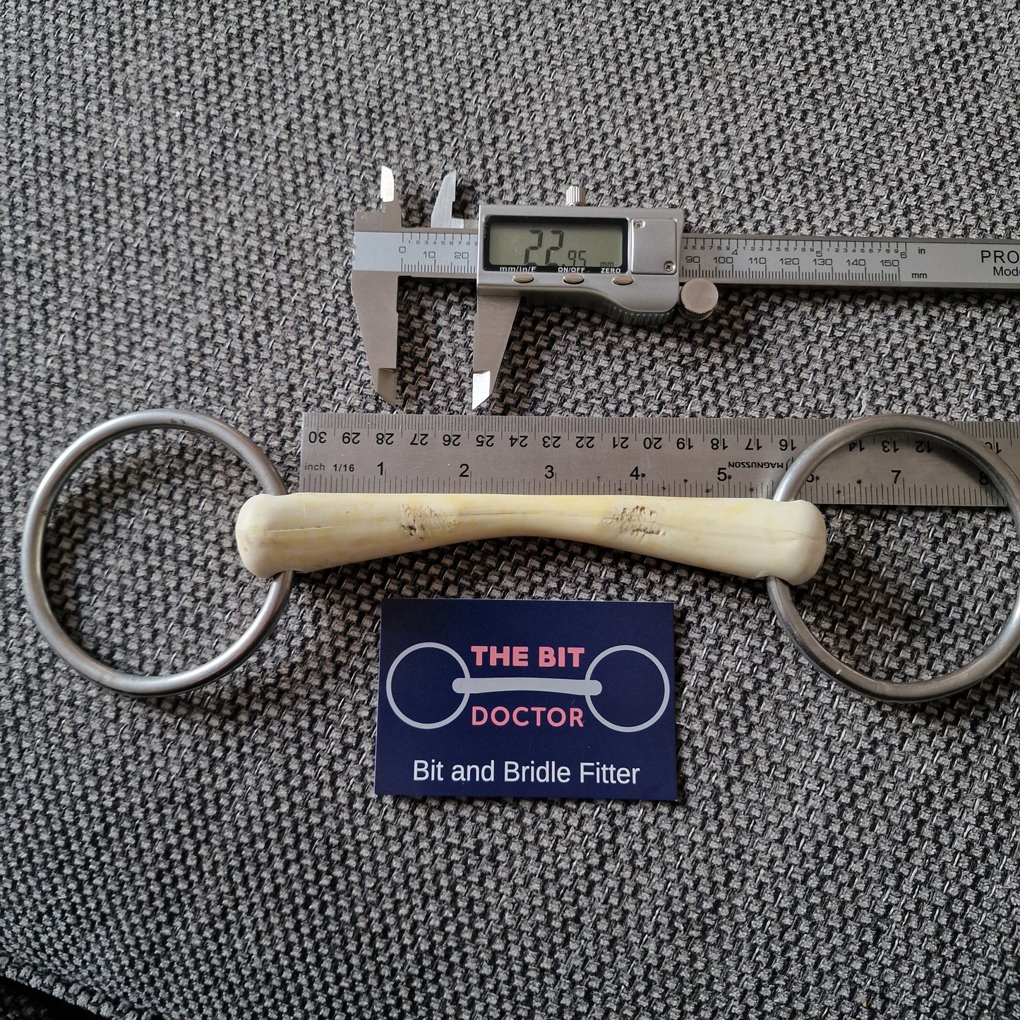 5.25" nathe flexi mullen loose ring Snaffle bit B861