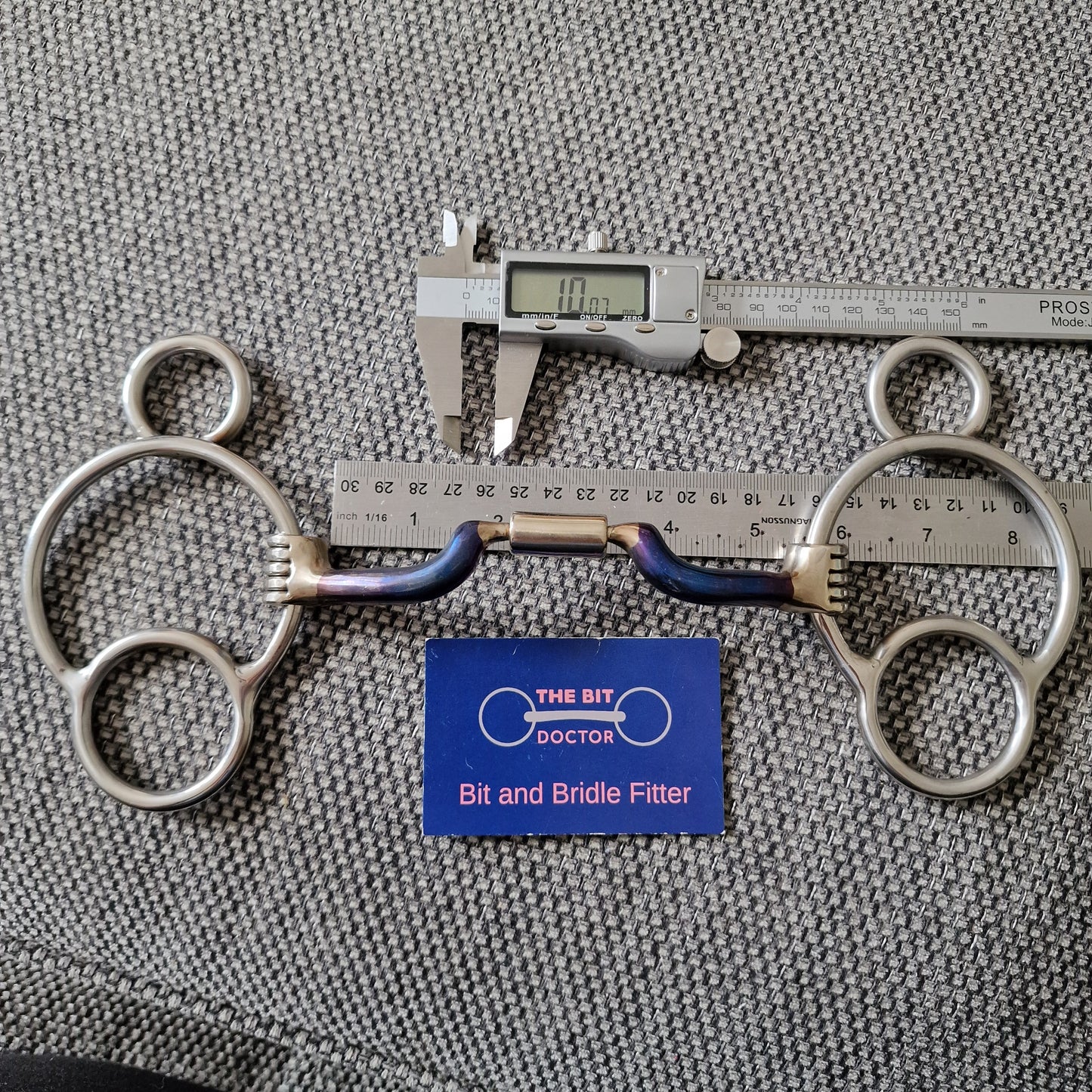 5" myler custom mb05 2.5 ring universal gag bit B1259