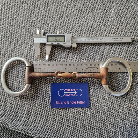 6" sweet iron copper lozenge eggbutt snaffle Bit B1283