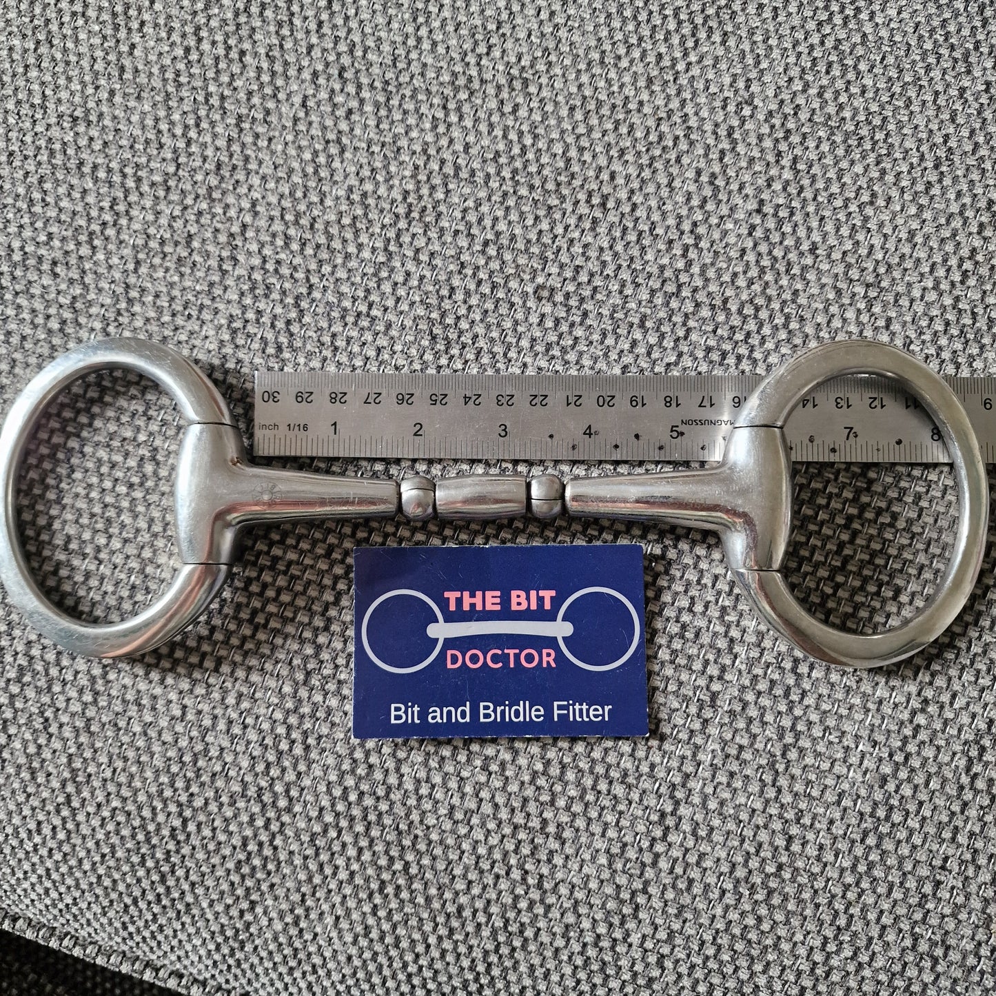 5.25" ky rotary doubler lozenge eggbutt snaffle Bit B1834