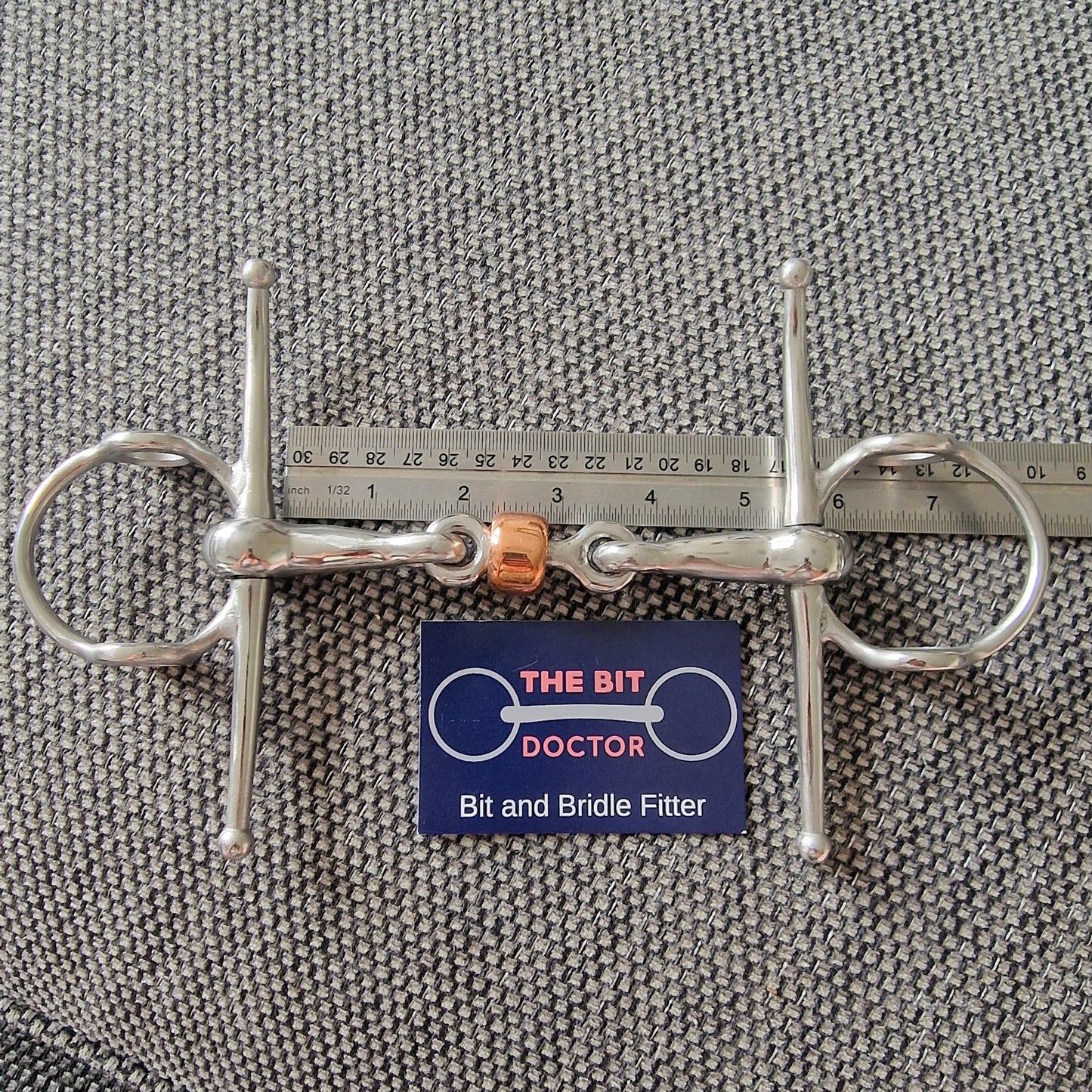 5.25" Custom copper roller nelson gag bit B96