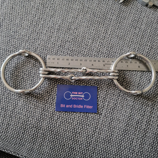 5.5" custom made twisted barrie balding gag Bit B1385