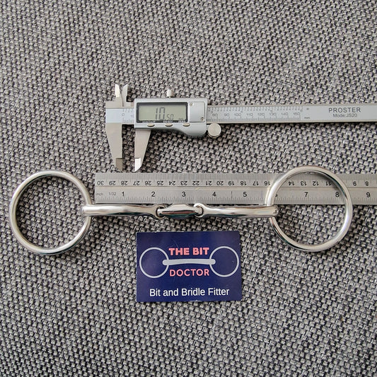 5.5" TBD Curve loose ring lozenge snaffle bit B571