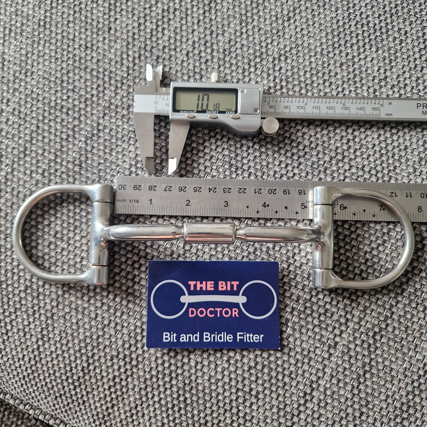 5" horsemanship saddery HP relief mullen barrel d-ring snaffle bit B392