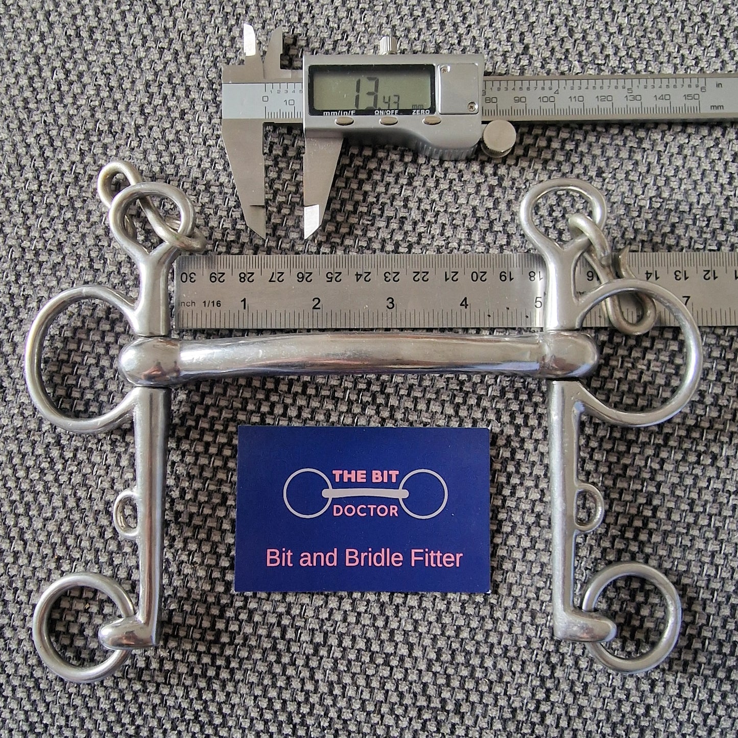 5" long shank mullen pelham Bit B1318