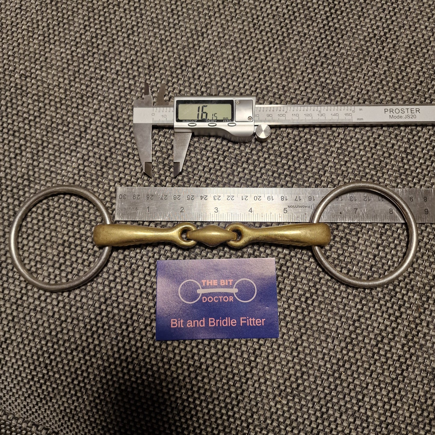 5.5" loose ring copper lozenge snaffle bit B657