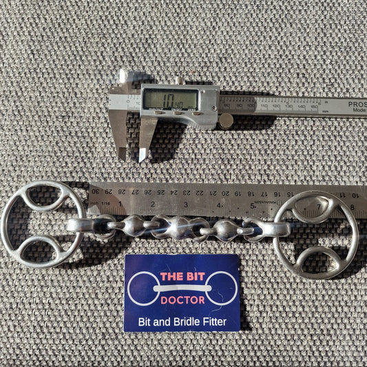 5.5" abbey? custom made waterford bevel bradoon bit B132