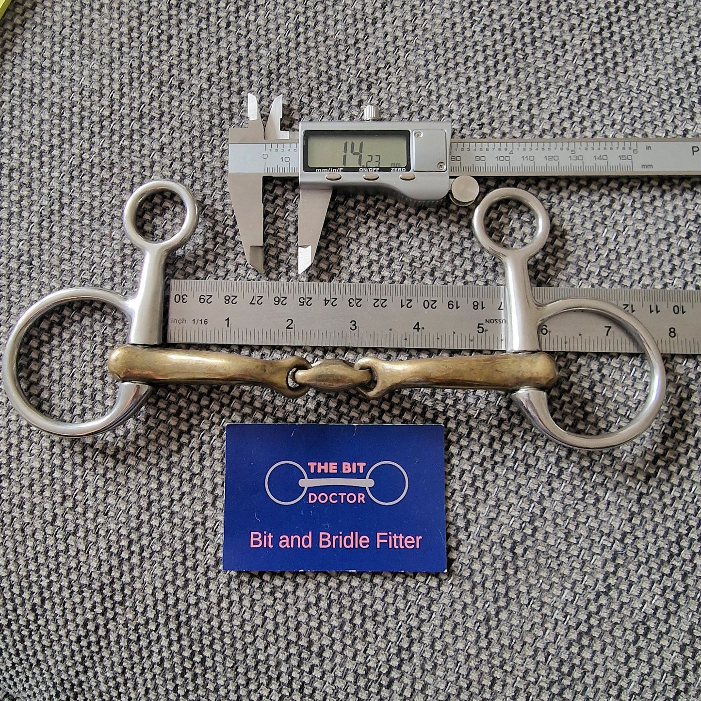 5.25" expert bits hanging cheek comfy mouth lozenge snaffle bit B248