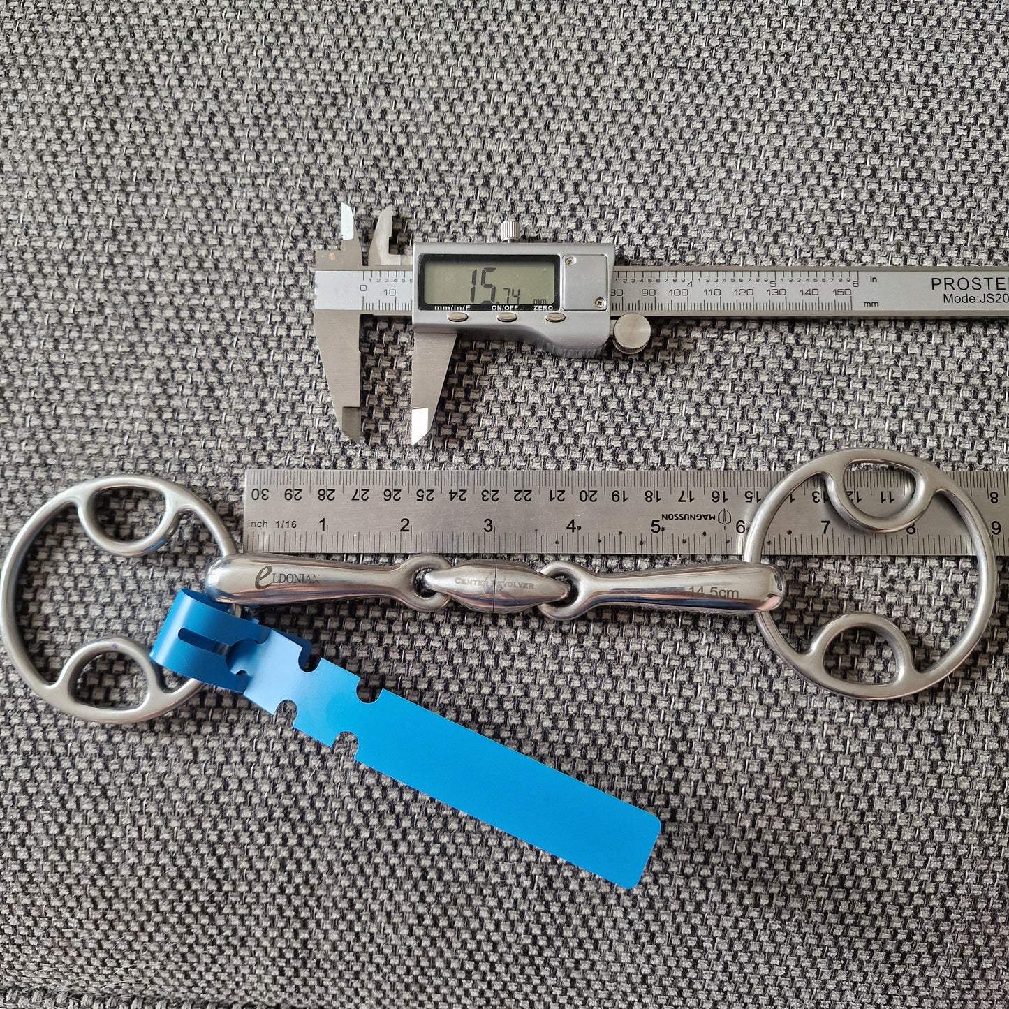 5.75" new Jeffries Eldonian Centre revolver lozenge bevel Bit B1691