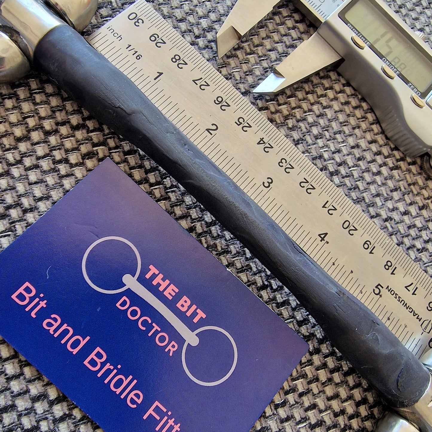 5.75" 145mm bombers moulded mullen eggbutt snaffle bit (been filed smooth) B339