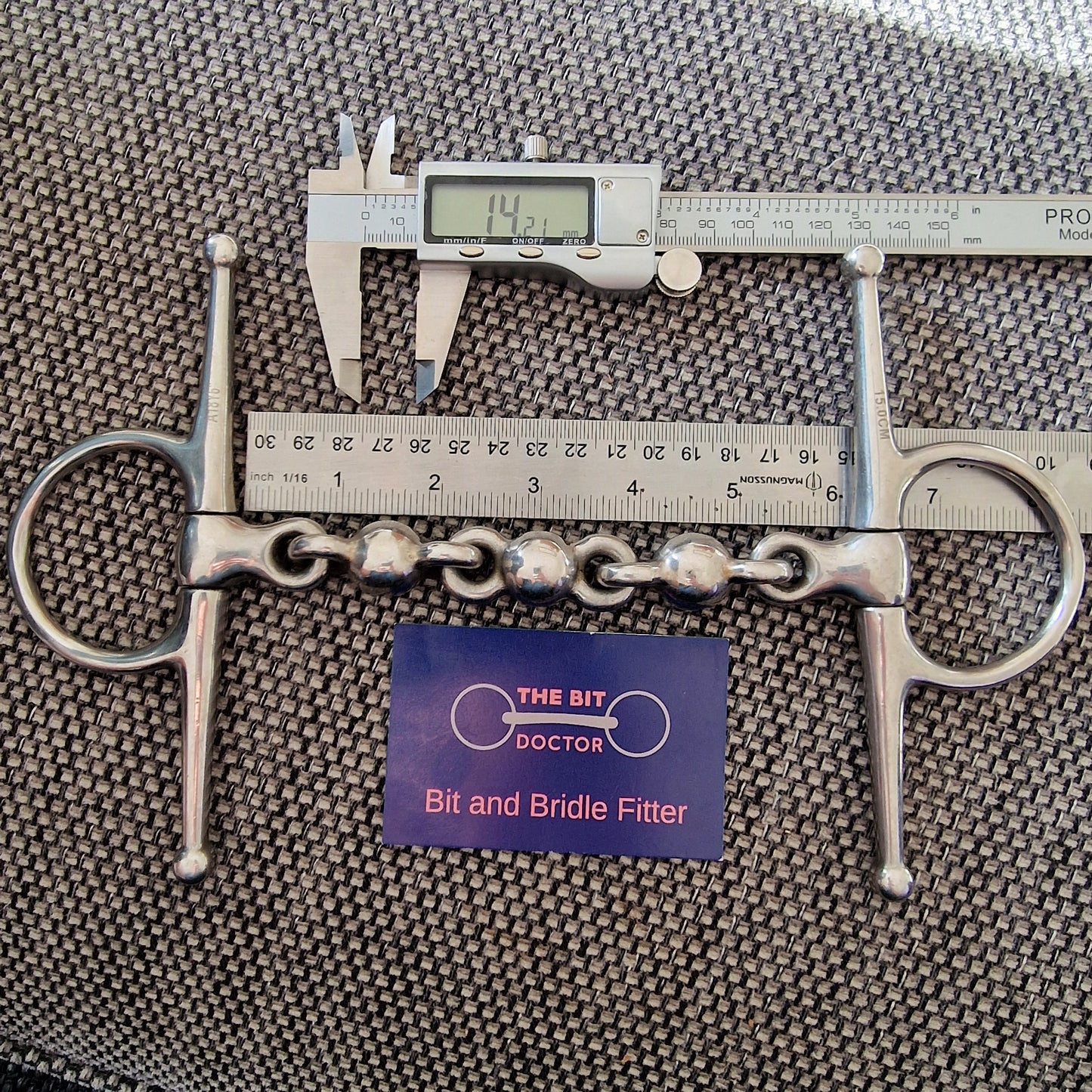 6" full cheek waterford snaffle Bit B1397