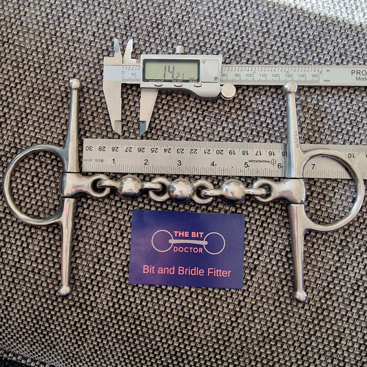 6" full cheek waterford snaffle Bit B1397