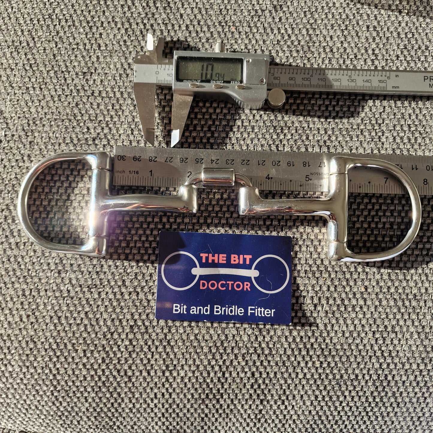 5.25" custom myler d-ring sweet iron MB27-pb correctional barrel snaffle bit B204