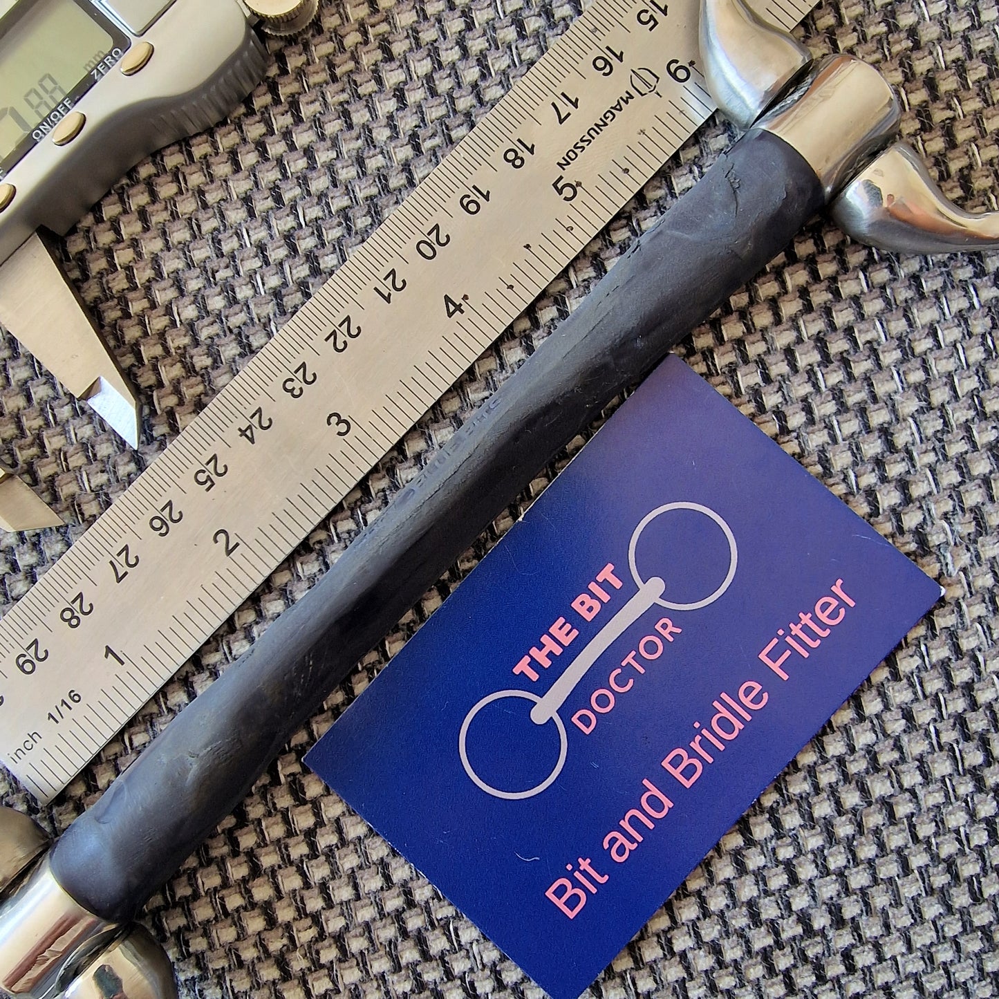 5.75" 145mm bombers moulded mullen eggbutt snaffle bit (been filed smooth) B339
