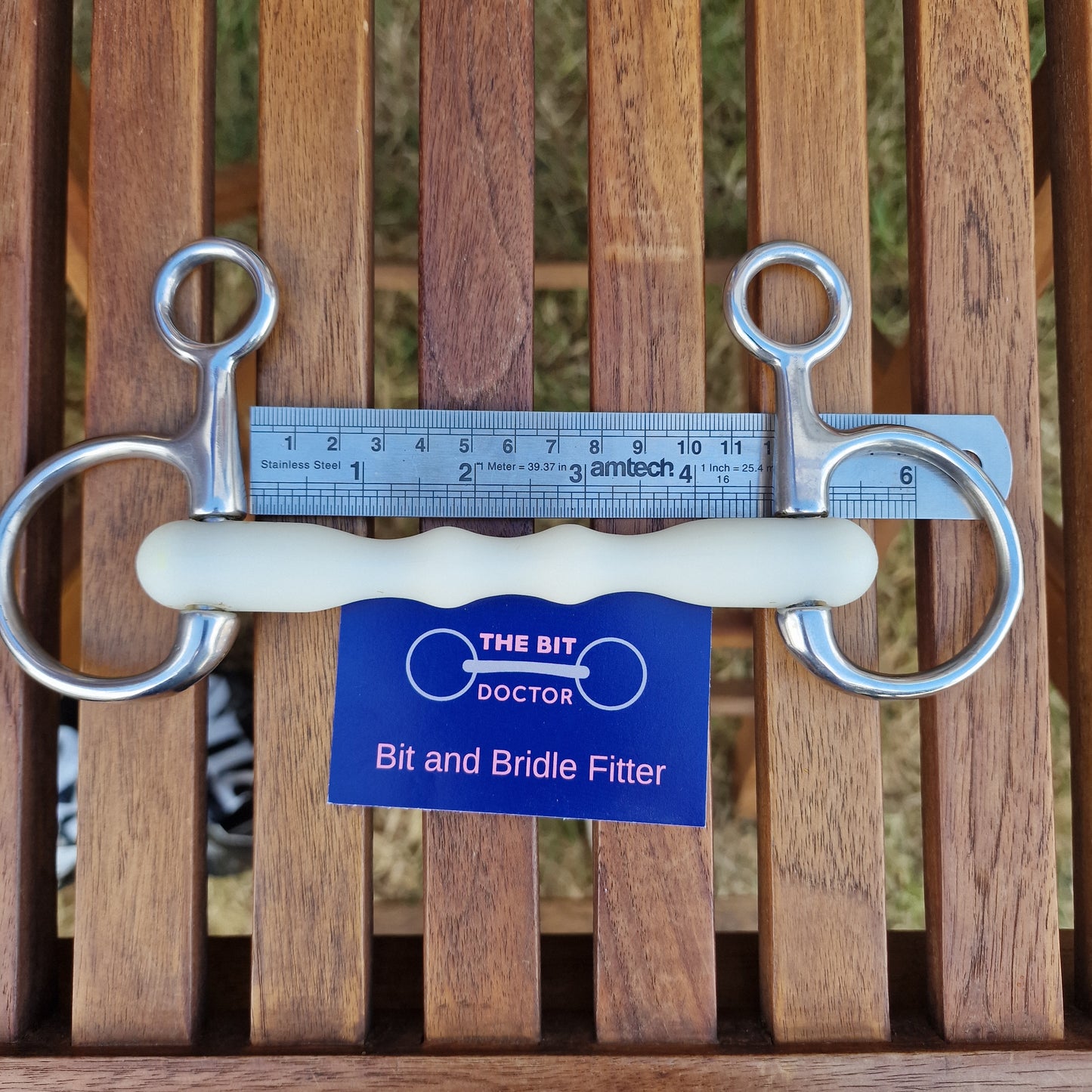 4.5" happy mouth mullen hanging cheek snaffle bit B203