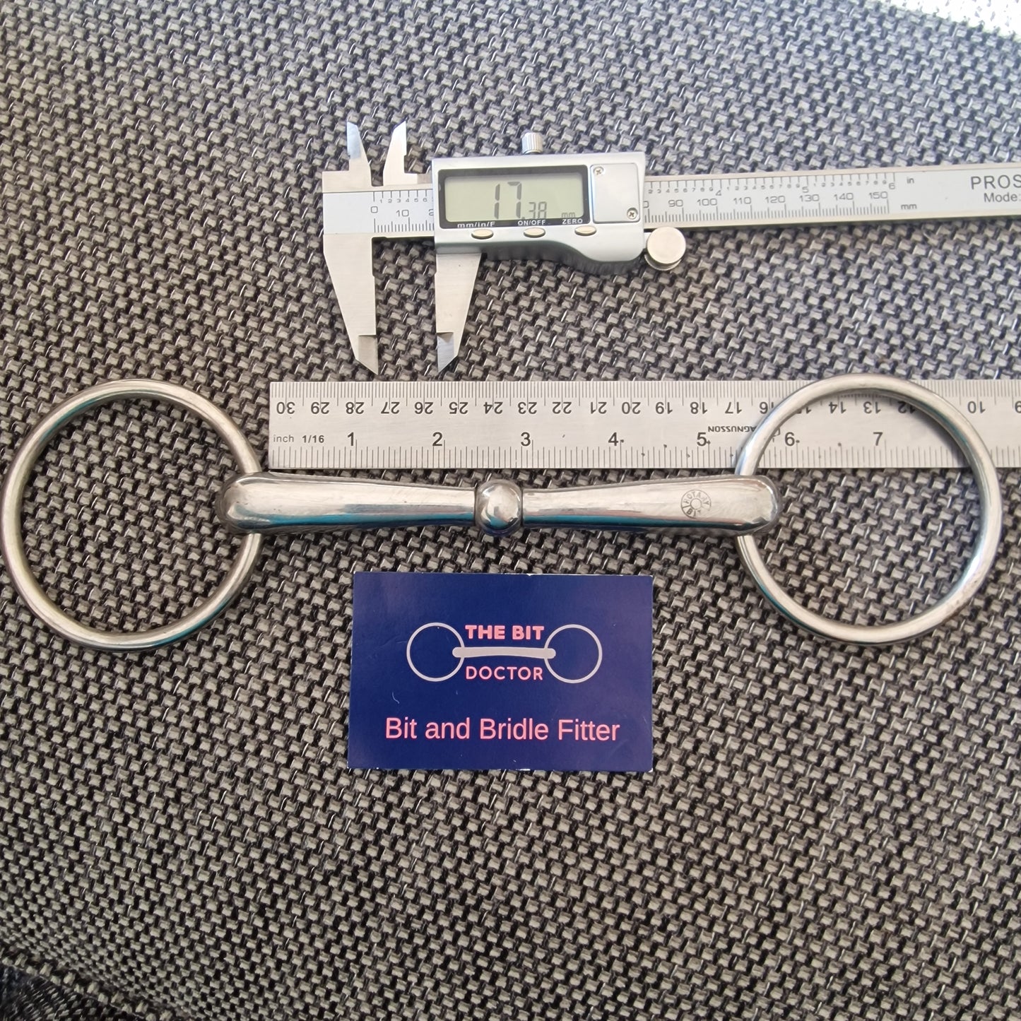 5.25" KY rotary loose ring jointed snaffle Bit B1470